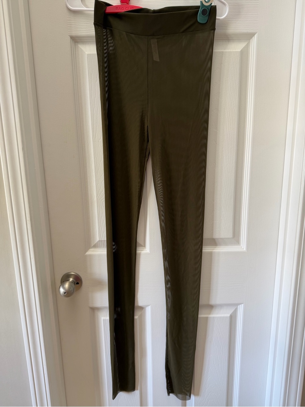 Intimately Free People Olive Green Sheer Mesh Leggings Size XS